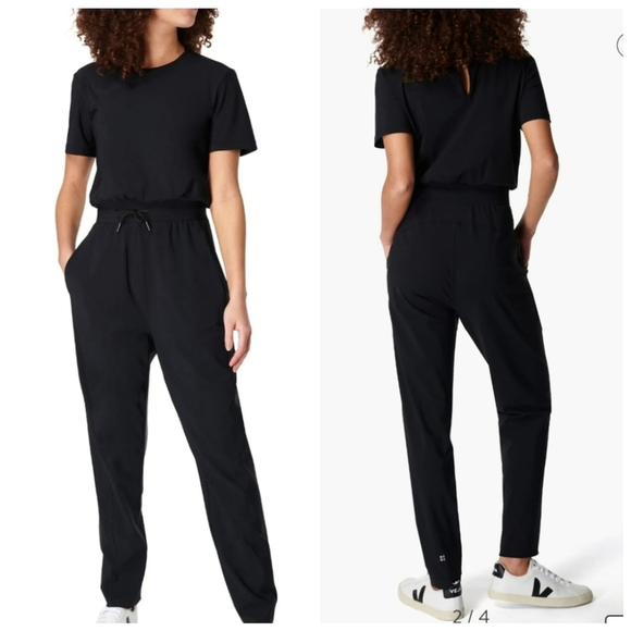 Sweaty Betty Explorer Jumpsuit Black Women's Size 2XL - Picture 2 of 12